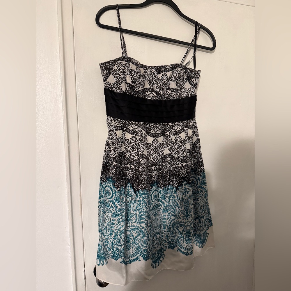 BCBG Silky Party Dress, Size 8, Spaghetti Straps